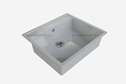 MAXSTONE Мойка глянцевая MS-21 (светло-серая) 565*505*220